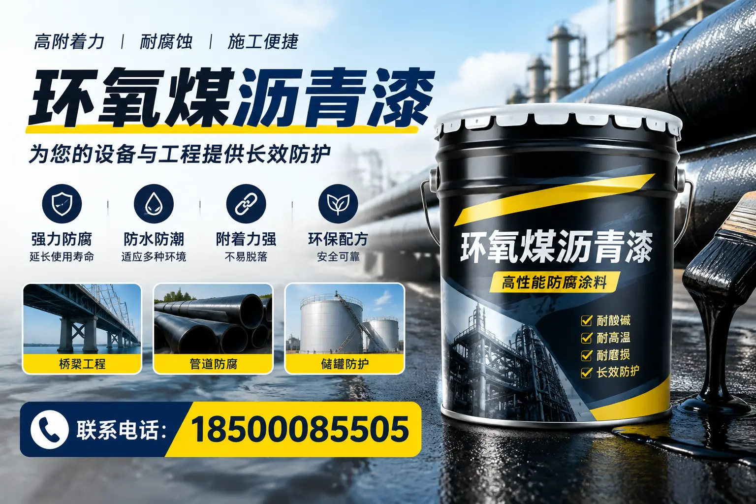 环氧煤沥青漆与其他涂料的对比分析,助力长沙企业决策