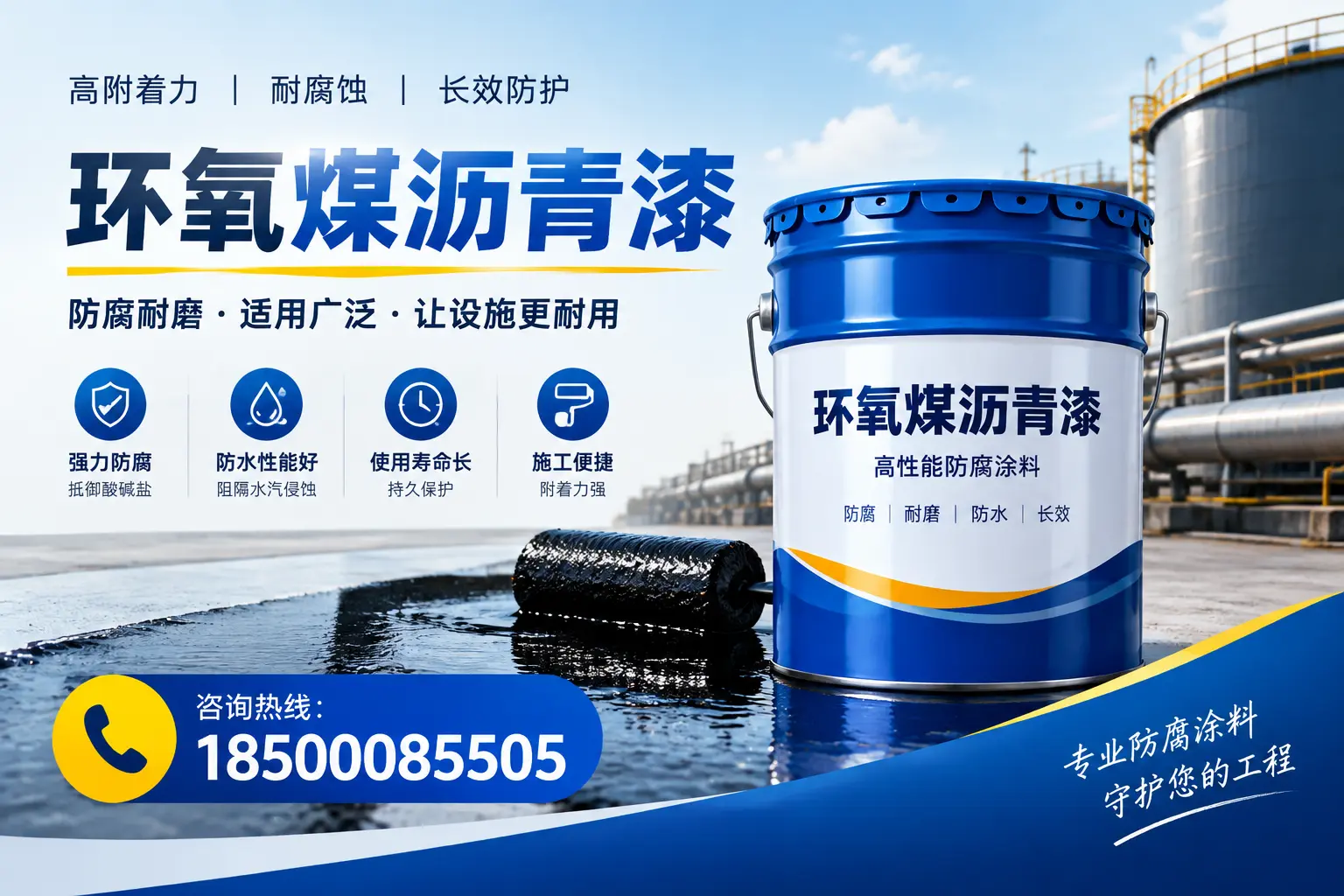 环氧煤沥青漆与其他涂料的对比分析,助力长沙企业决策